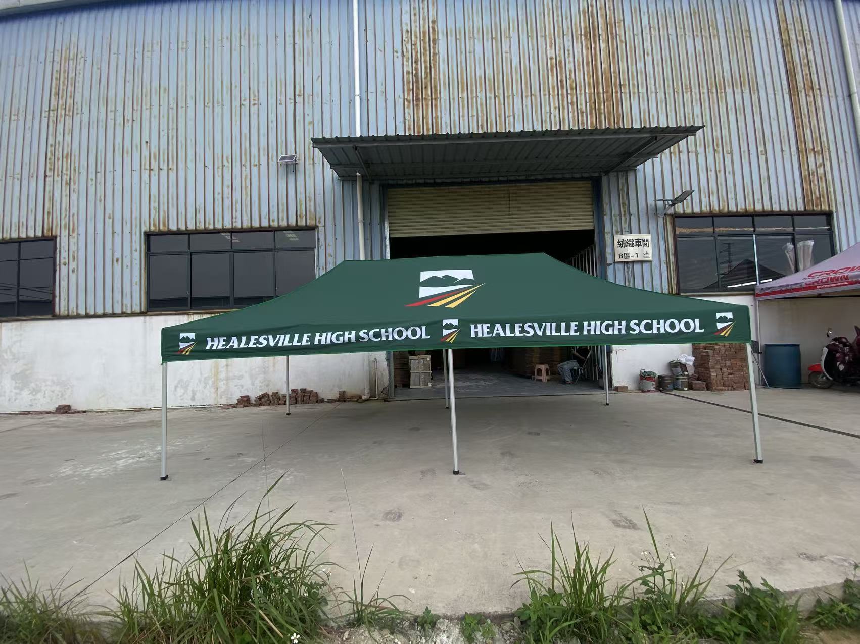 Custom printed pop up canopy tent 3x6 — aluminum frame custom canopy tent real scene